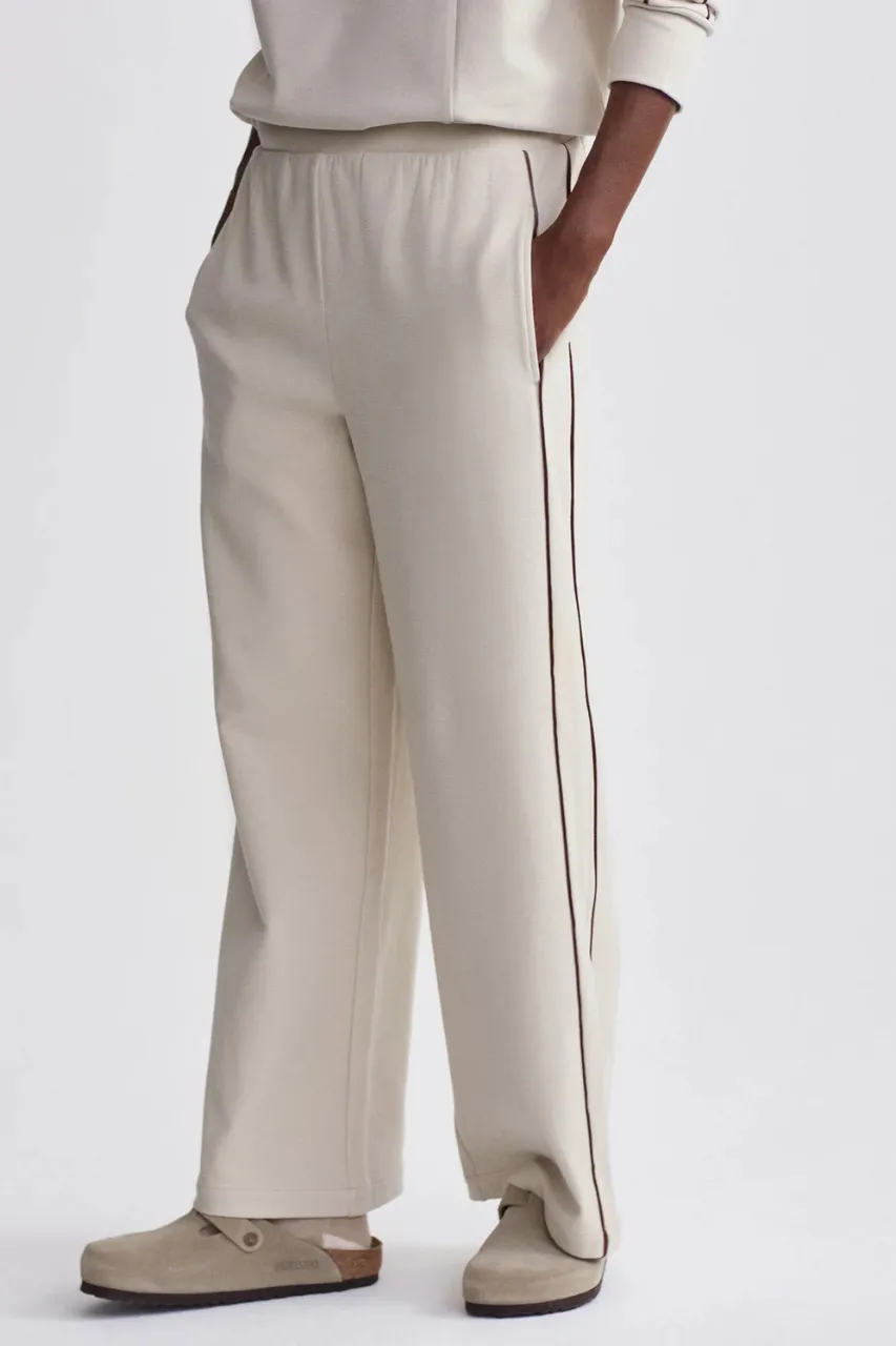 Brushed Rib Wide Leg Pant