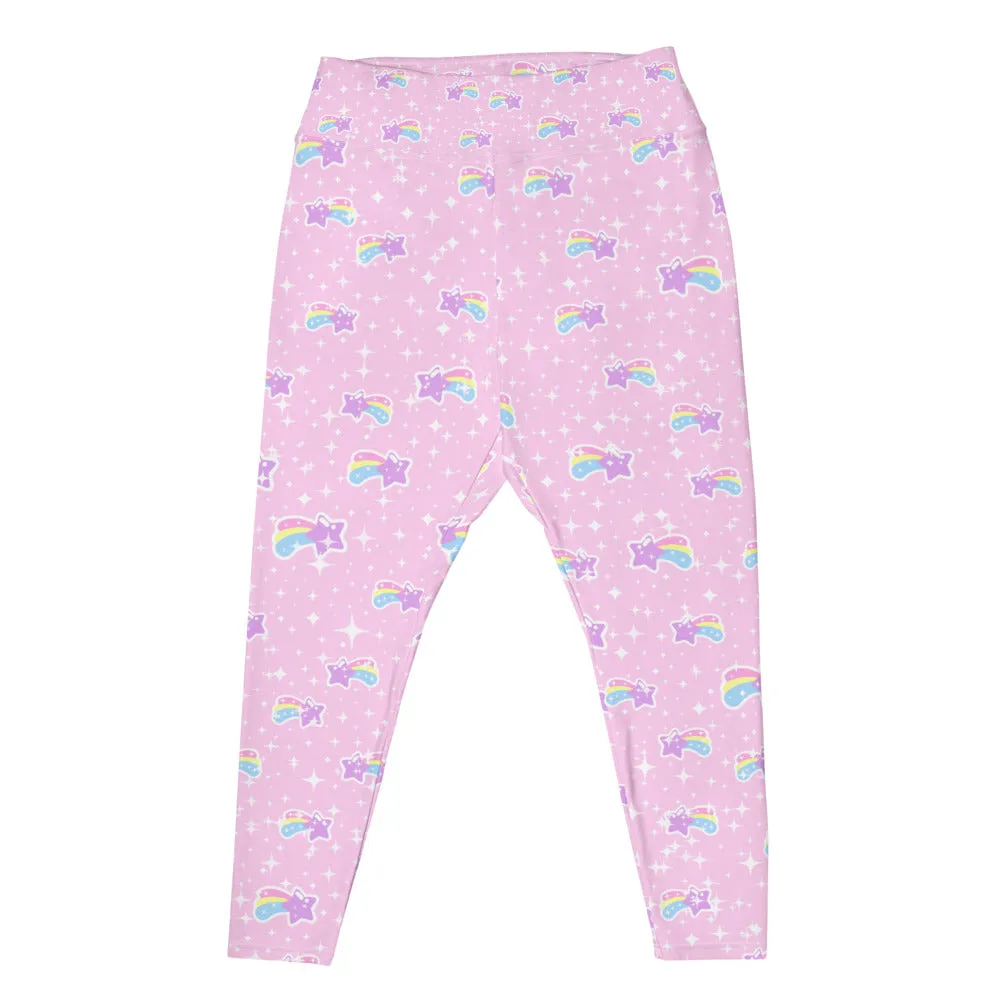 Bubblegum Bunny Shooting Stars Plus Size Leggings