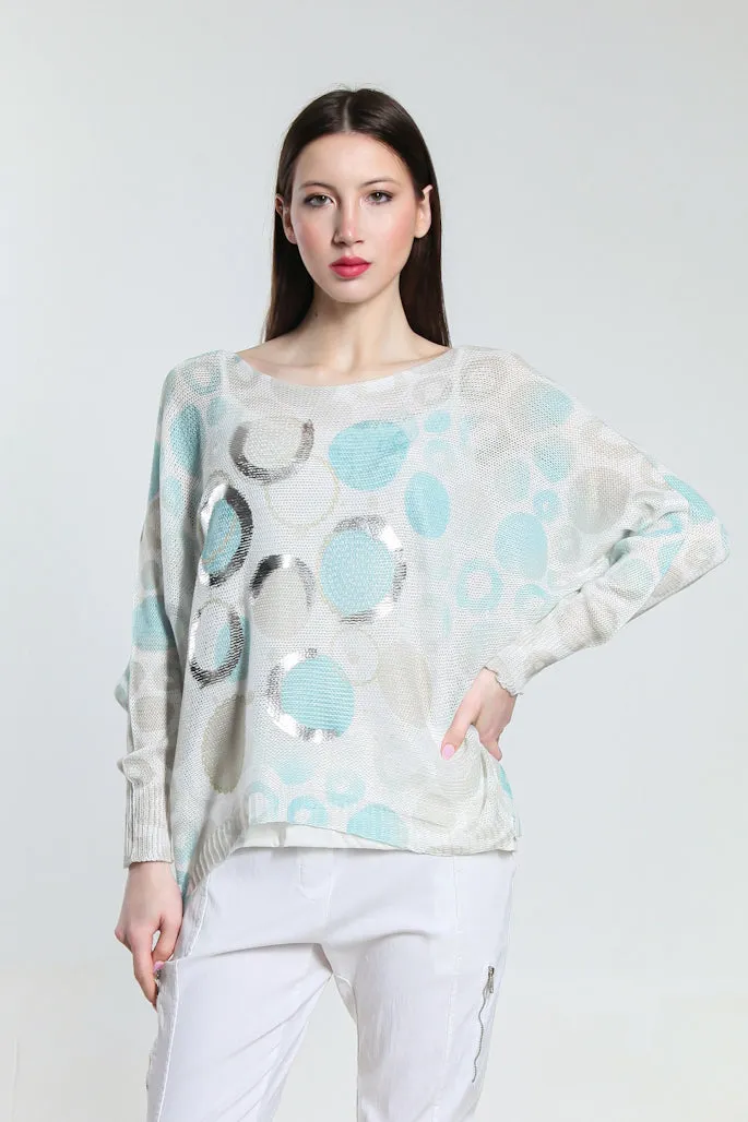 Bubbles Danielle Batwing Open Knit Sweater (BLS424B)