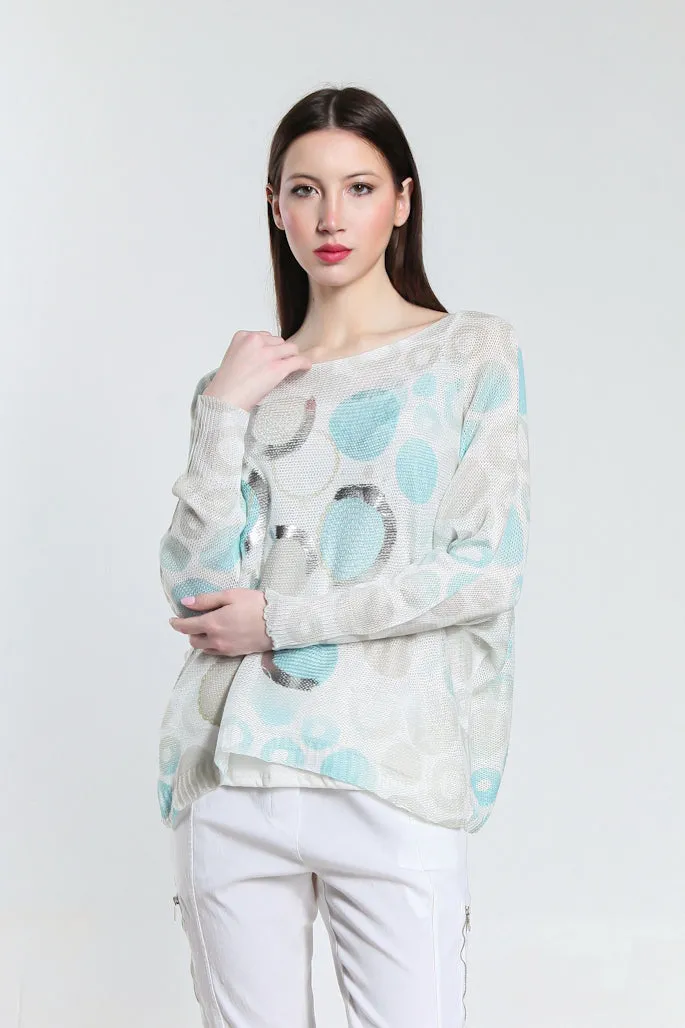 Bubbles Danielle Batwing Open Knit Sweater (BLS424B)