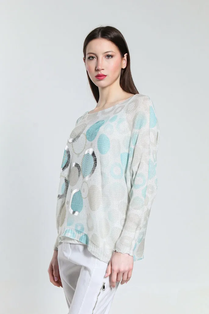 Bubbles Danielle Batwing Open Knit Sweater (BLS424B)