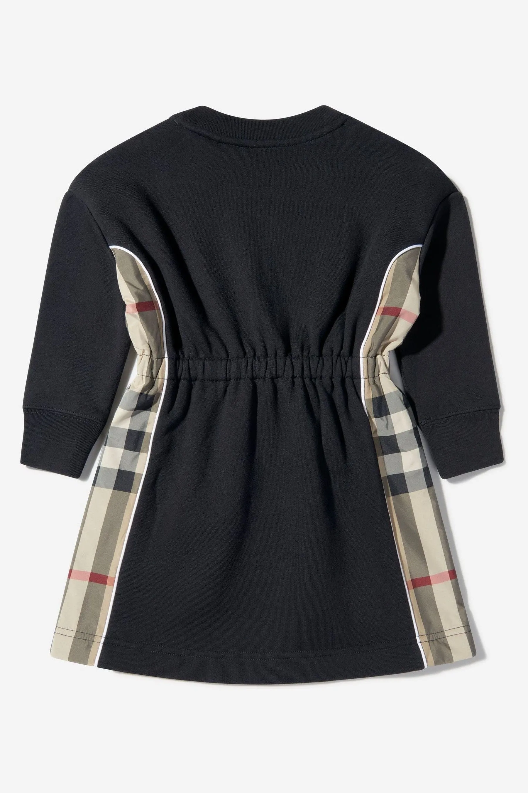 Burberry Girls Cotton Check Trim Dress