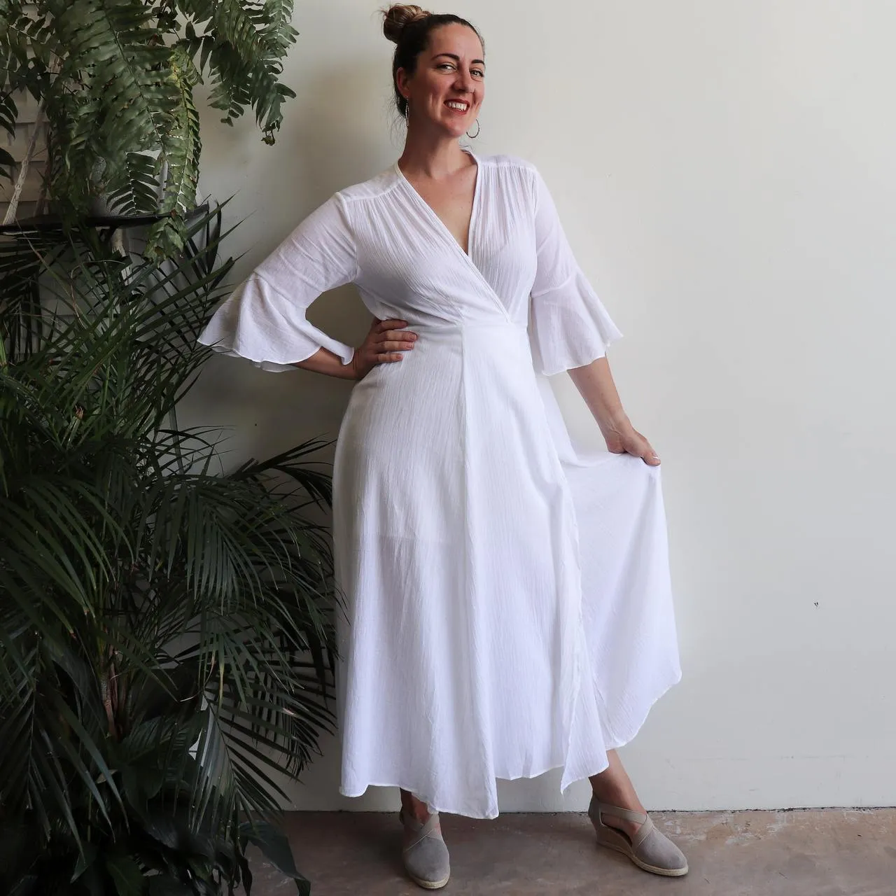 Cabana Cotton Wrap Dress