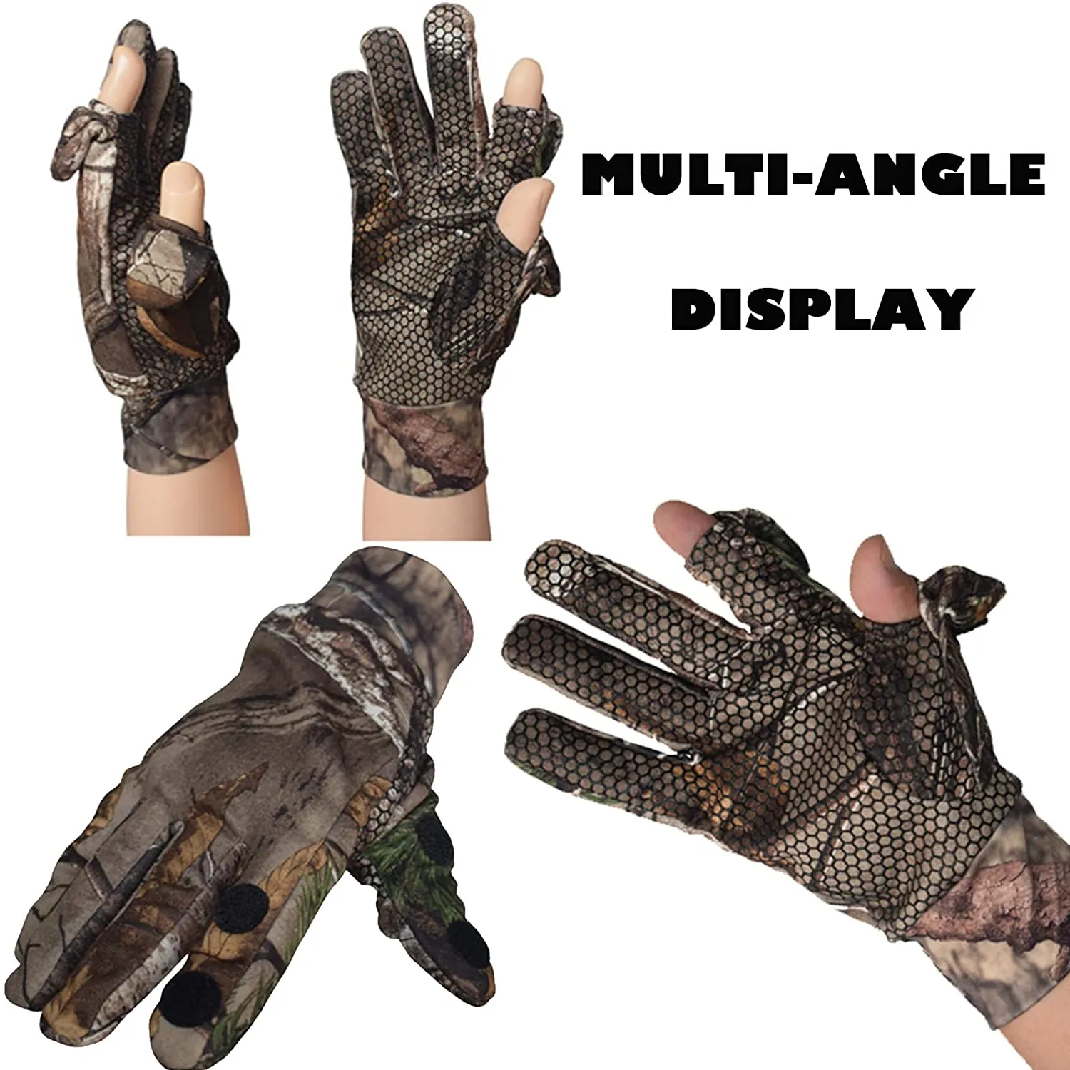 Camouflage Hunting Gloves | Waterproof Anti-Slip Gloves