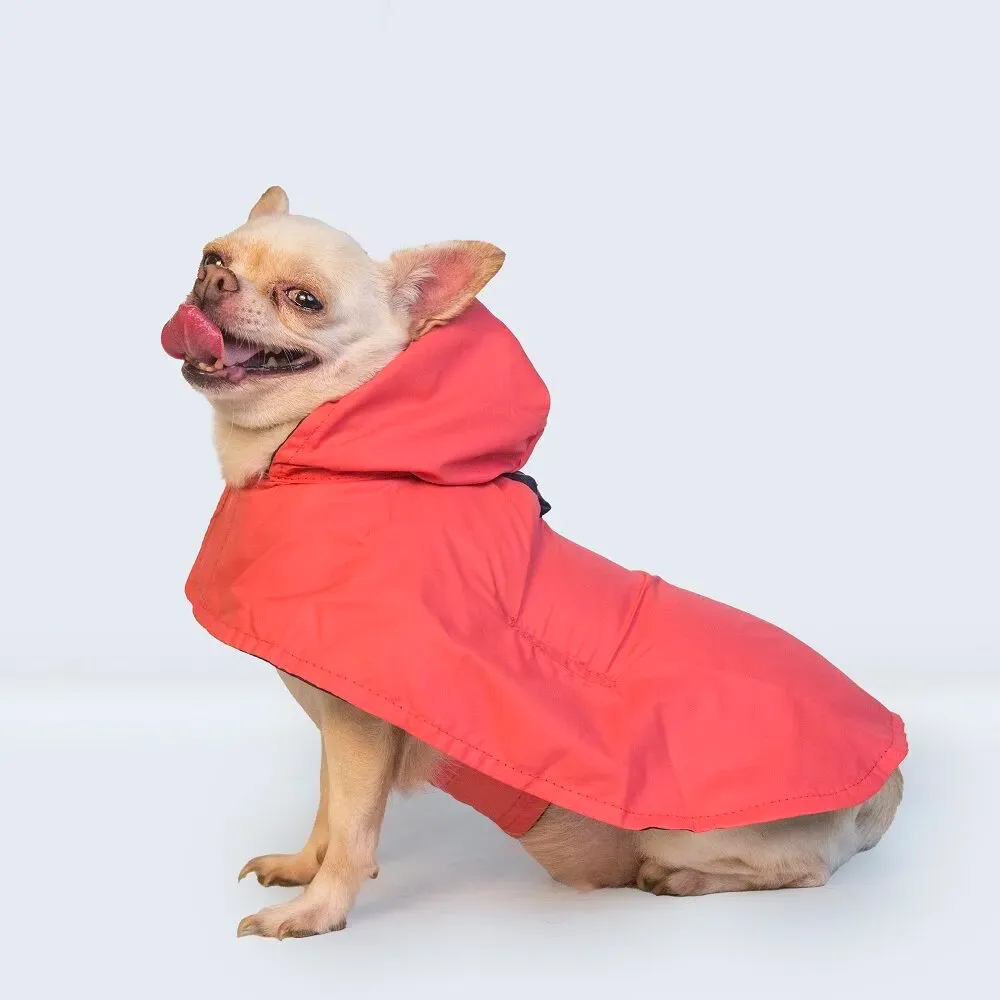 Cape Style Dog Raincoat (Red)