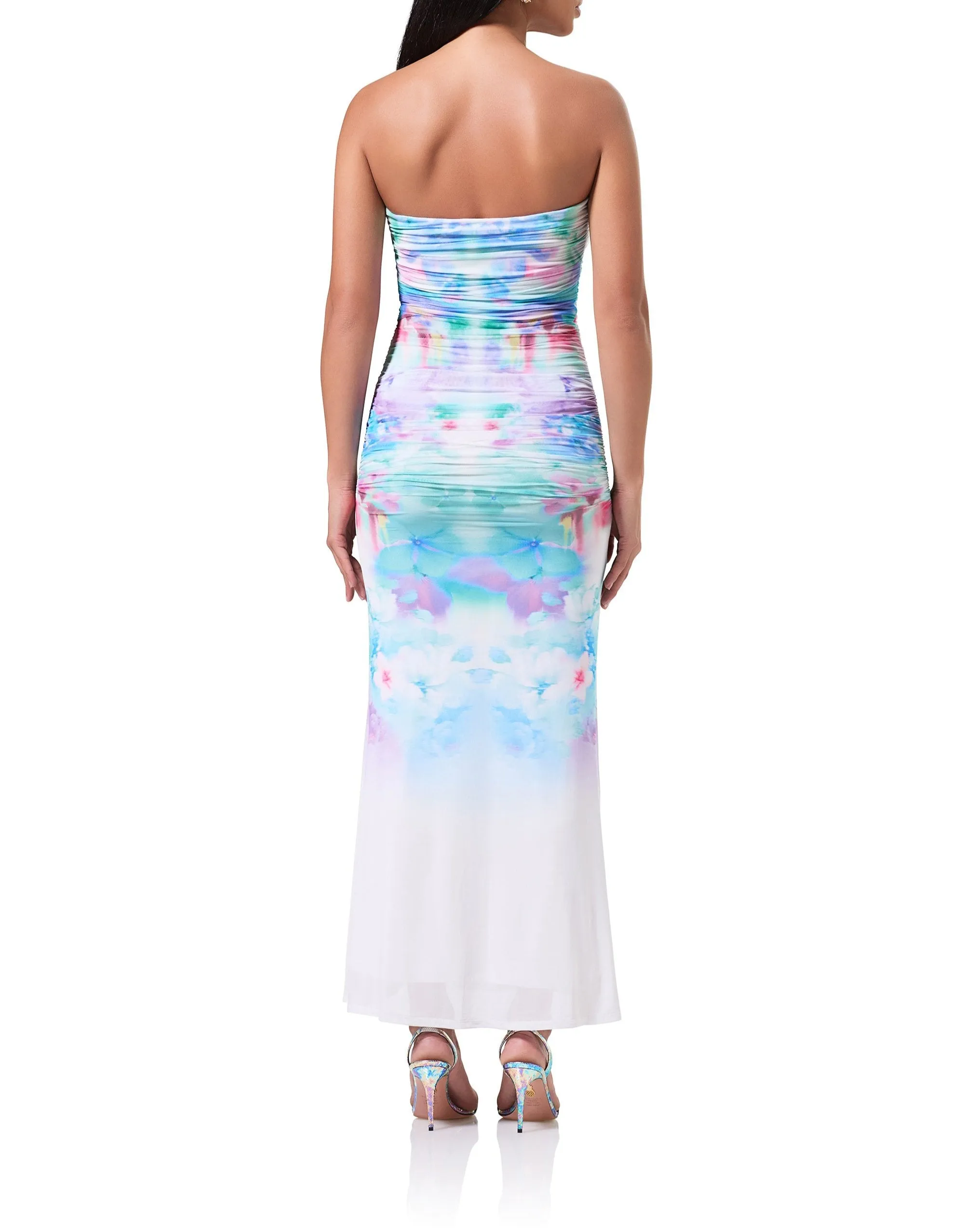 Charlotte Midi Dress - Blur Blossom