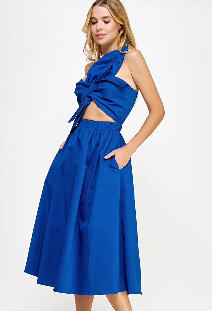 Chloe Dress-Blue