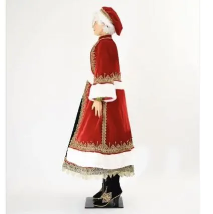 Christmas Eve Trimmings Life Size Mrs. Claus Doll 28-228565