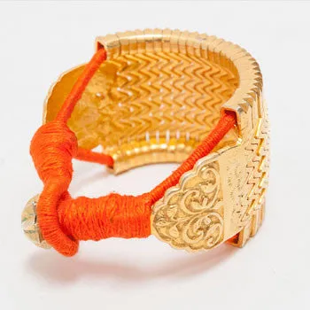 Chunky Gold-Plated Cuffs