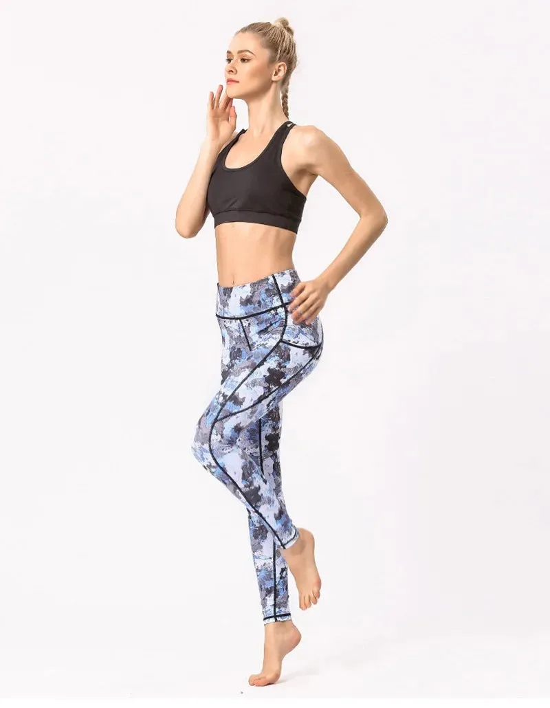 Cloud Hide Yoga Pants Sports Camouflage Leggings