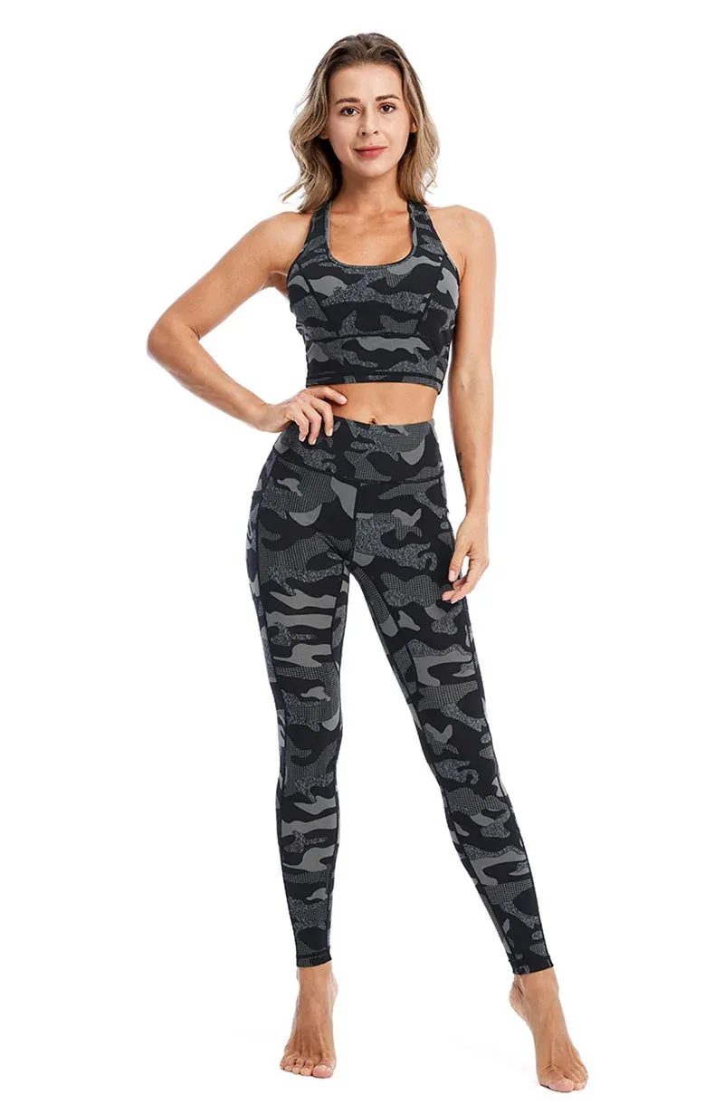 Cloud Hide Yoga Pants Sports Camouflage Leggings