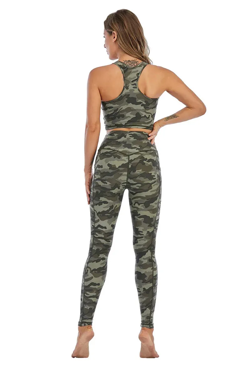 Cloud Hide Yoga Pants Sports Camouflage Leggings