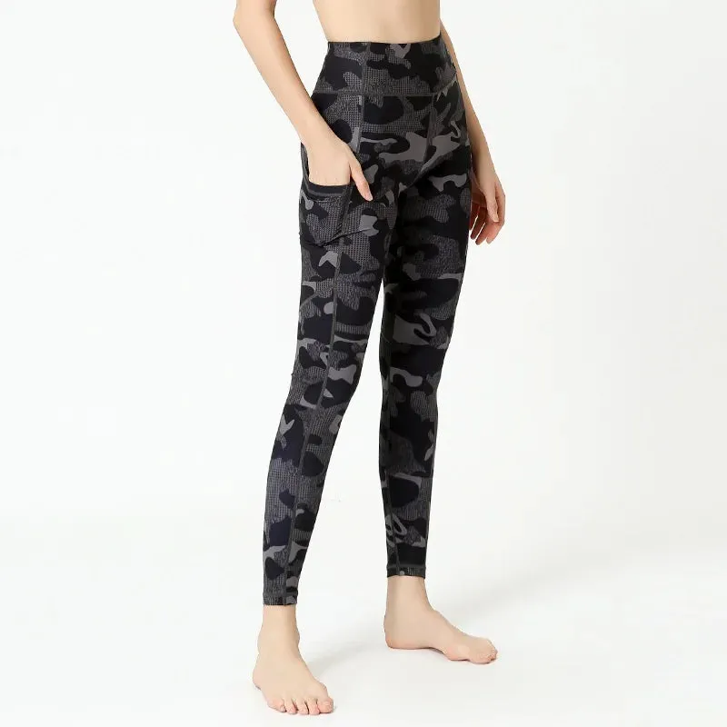 Cloud Hide Yoga Pants Sports Camouflage Leggings