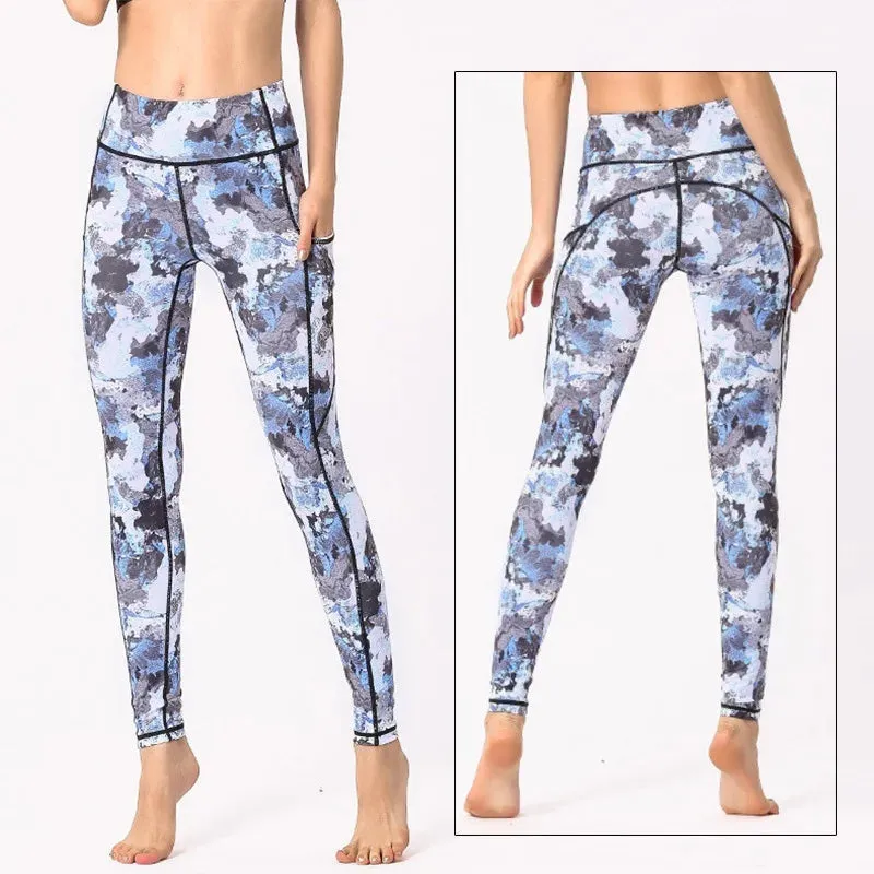 Cloud Hide Yoga Pants Sports Camouflage Leggings