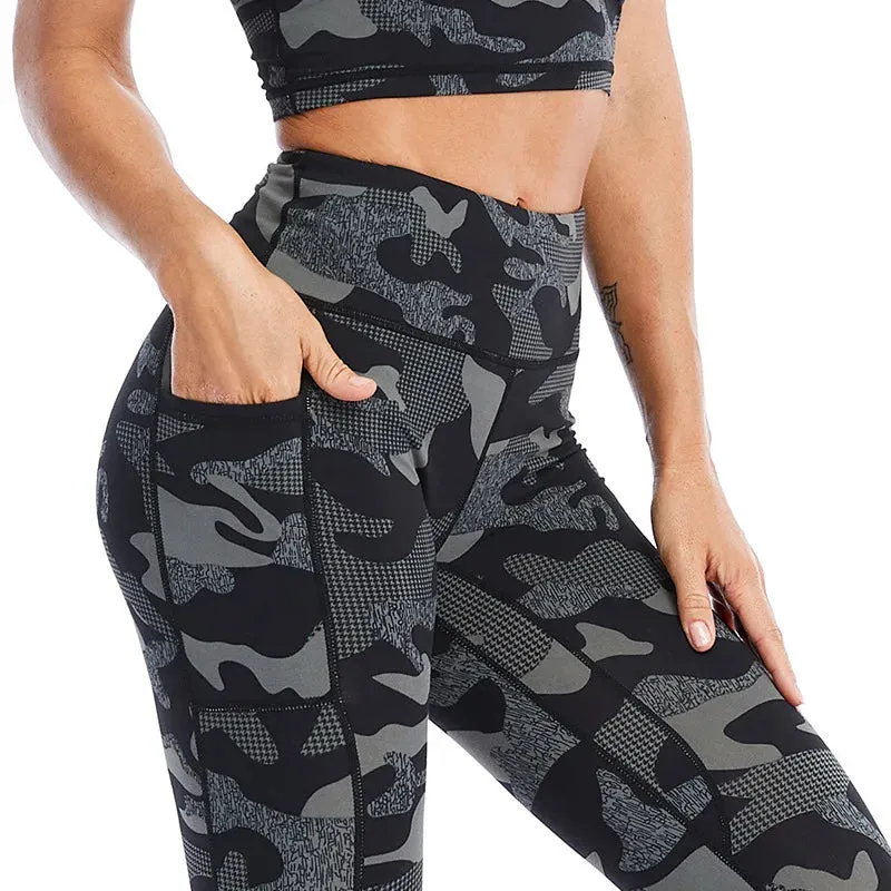 Cloud Hide Yoga Pants Sports Camouflage Leggings