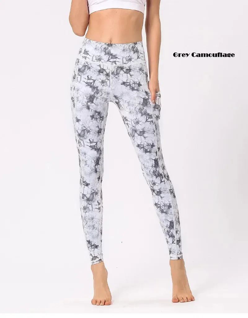 Cloud Hide Yoga Pants Sports Camouflage Leggings