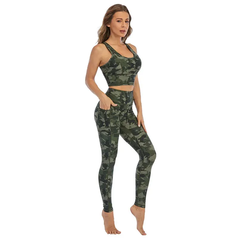 Cloud Hide Yoga Pants Sports Camouflage Leggings