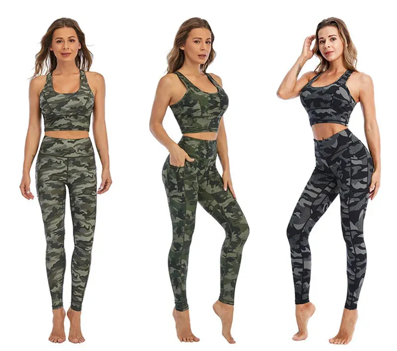 Cloud Hide Yoga Pants Sports Camouflage Leggings