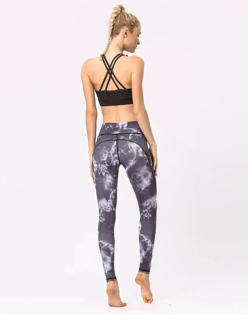 Cloud Hide Yoga Pants Sports Camouflage Leggings