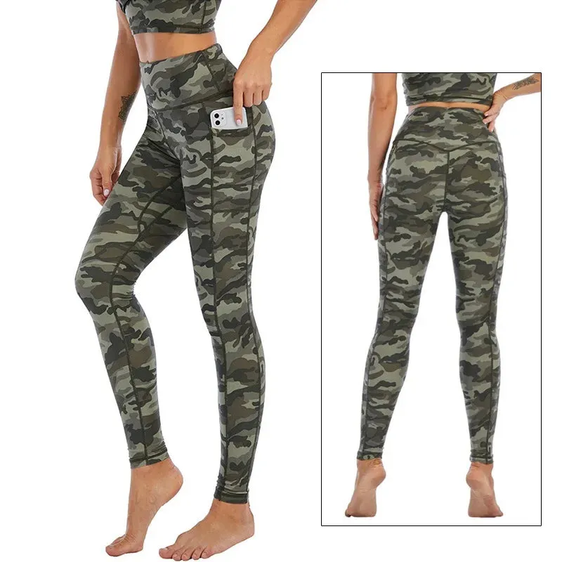 Cloud Hide Yoga Pants Sports Camouflage Leggings