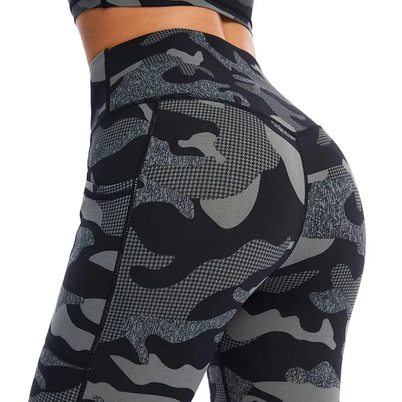 Cloud Hide Yoga Pants Sports Camouflage Leggings