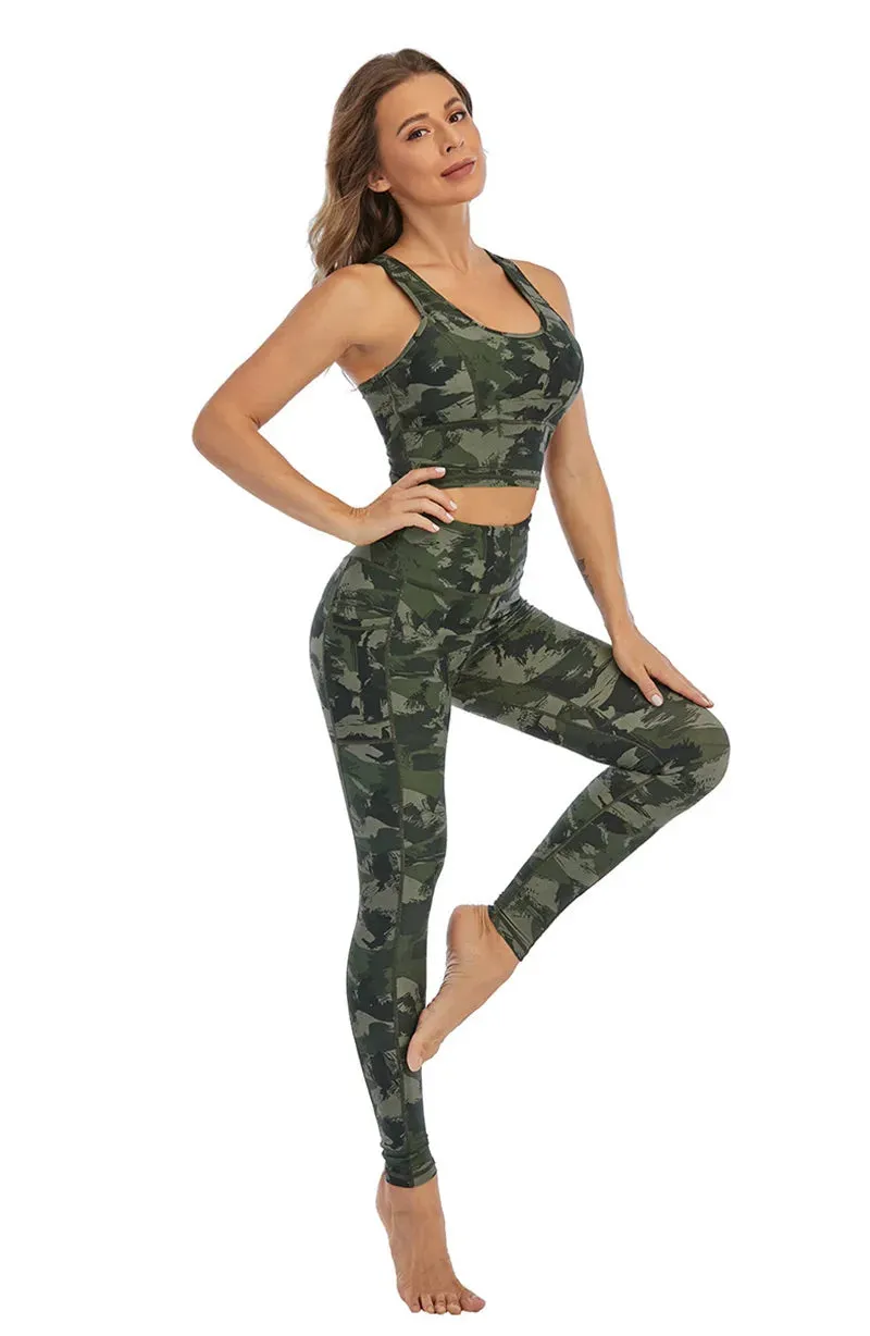 Cloud Hide Yoga Pants Sports Camouflage Leggings