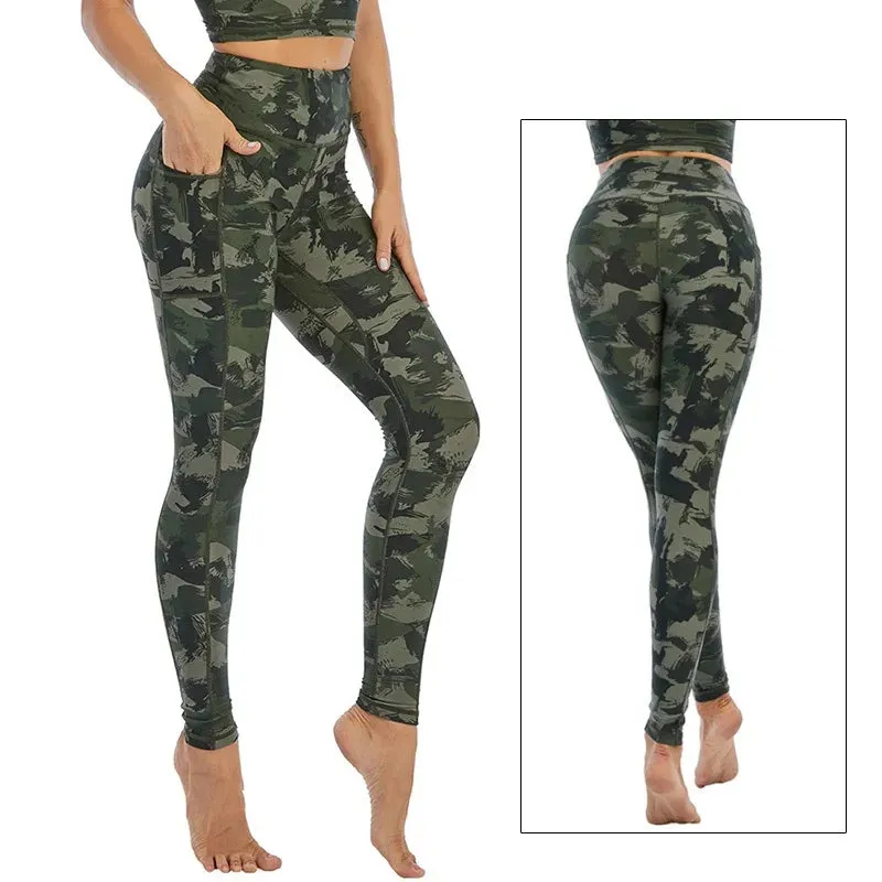 Cloud Hide Yoga Pants Sports Camouflage Leggings