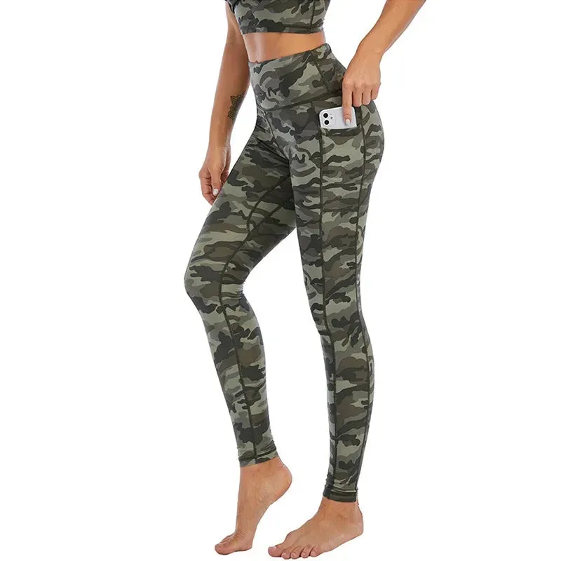 Cloud Hide Yoga Pants Sports Camouflage Leggings