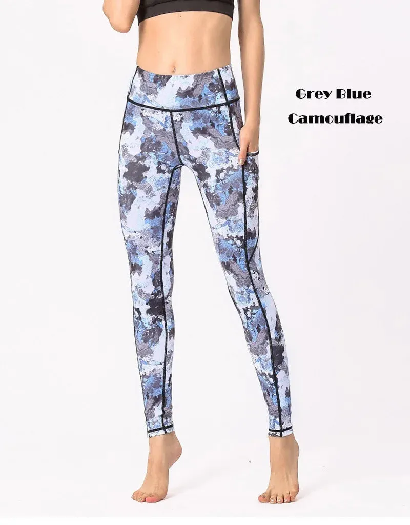 Cloud Hide Yoga Pants Sports Camouflage Leggings