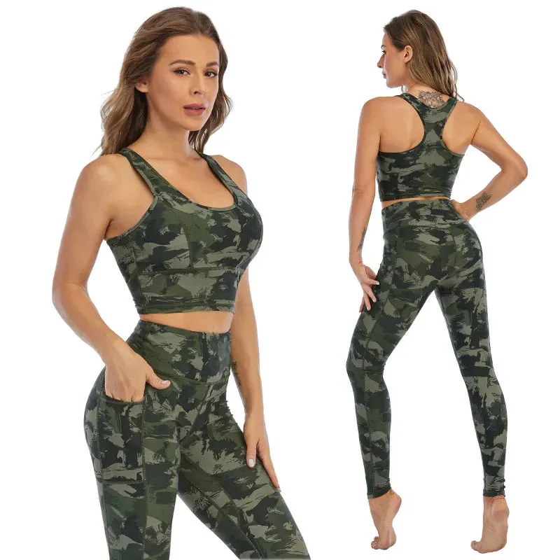 Cloud Hide Yoga Pants Sports Camouflage Leggings