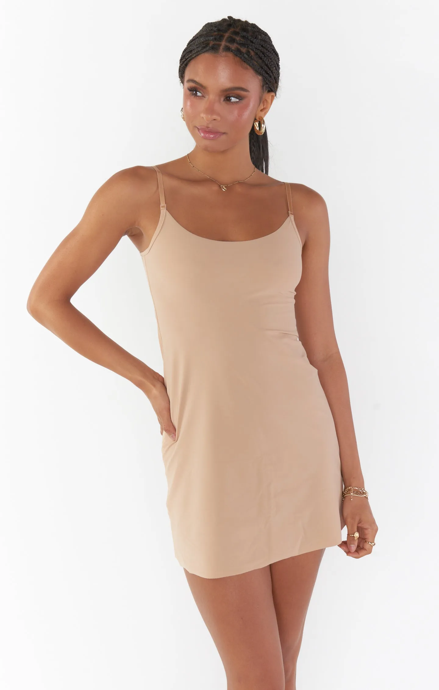 Commando Classic Mini Cami Slip ~ Beige