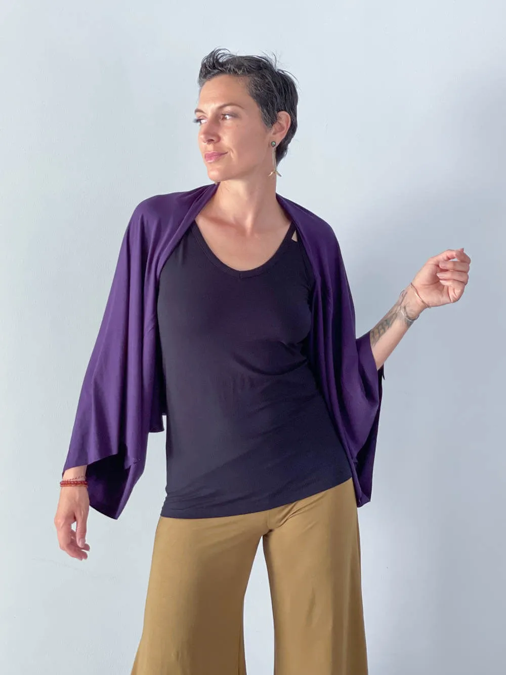 Convertible Wing Shrug Tunic