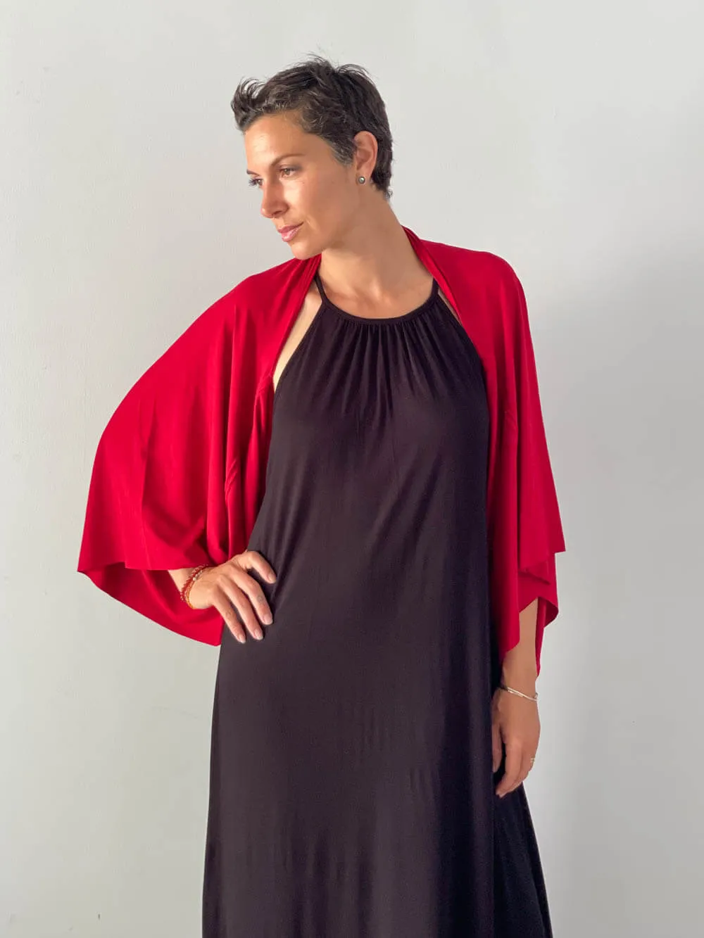 Convertible Wing Shrug Tunic