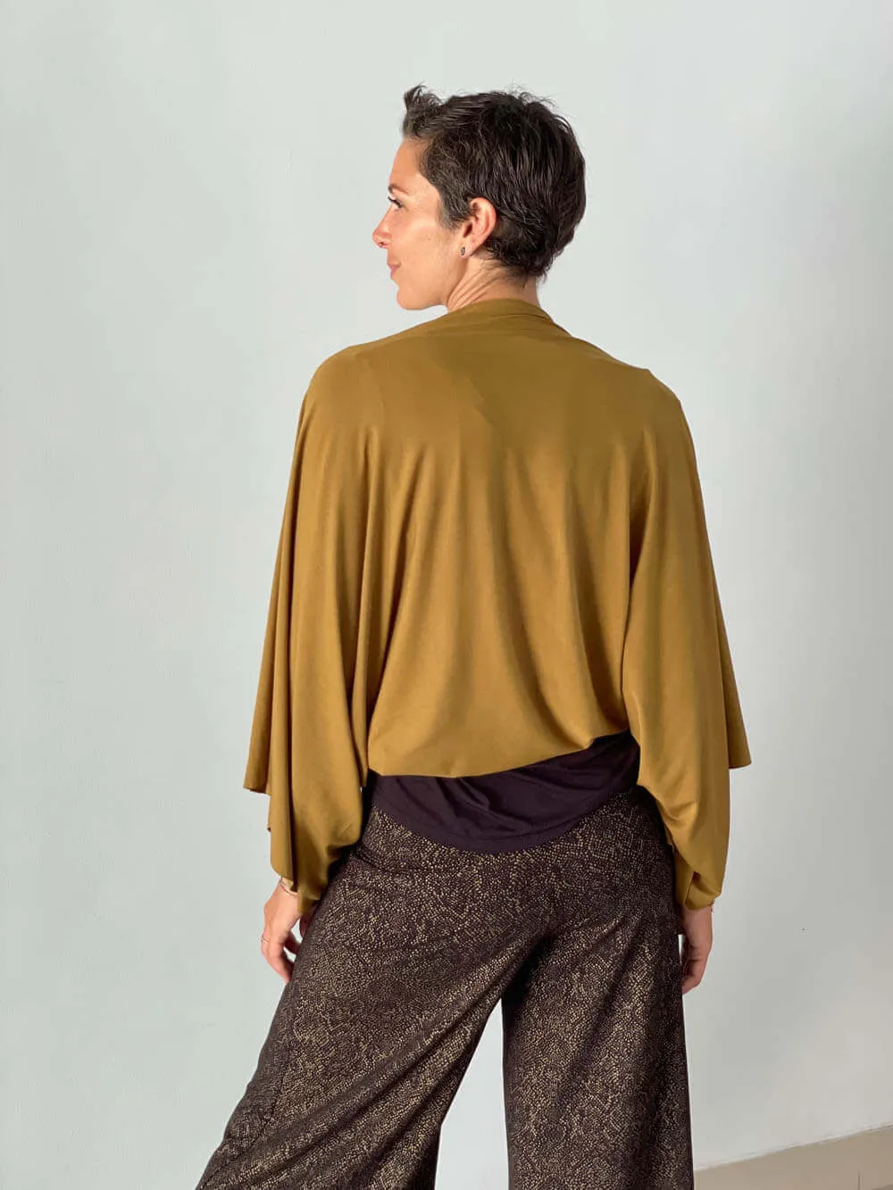 Convertible Wing Shrug Tunic