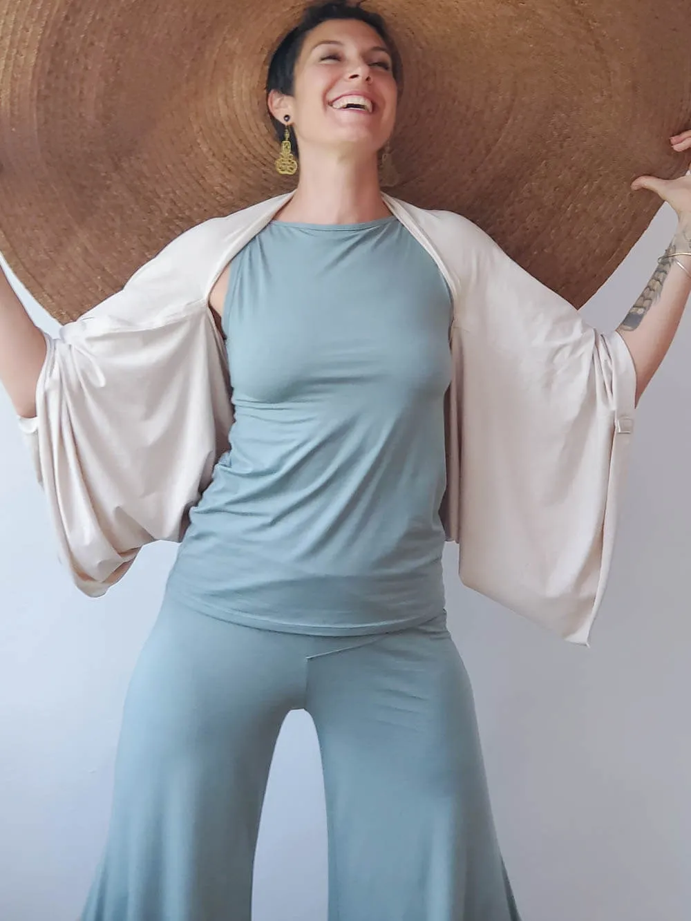 Convertible Wing Shrug Tunic