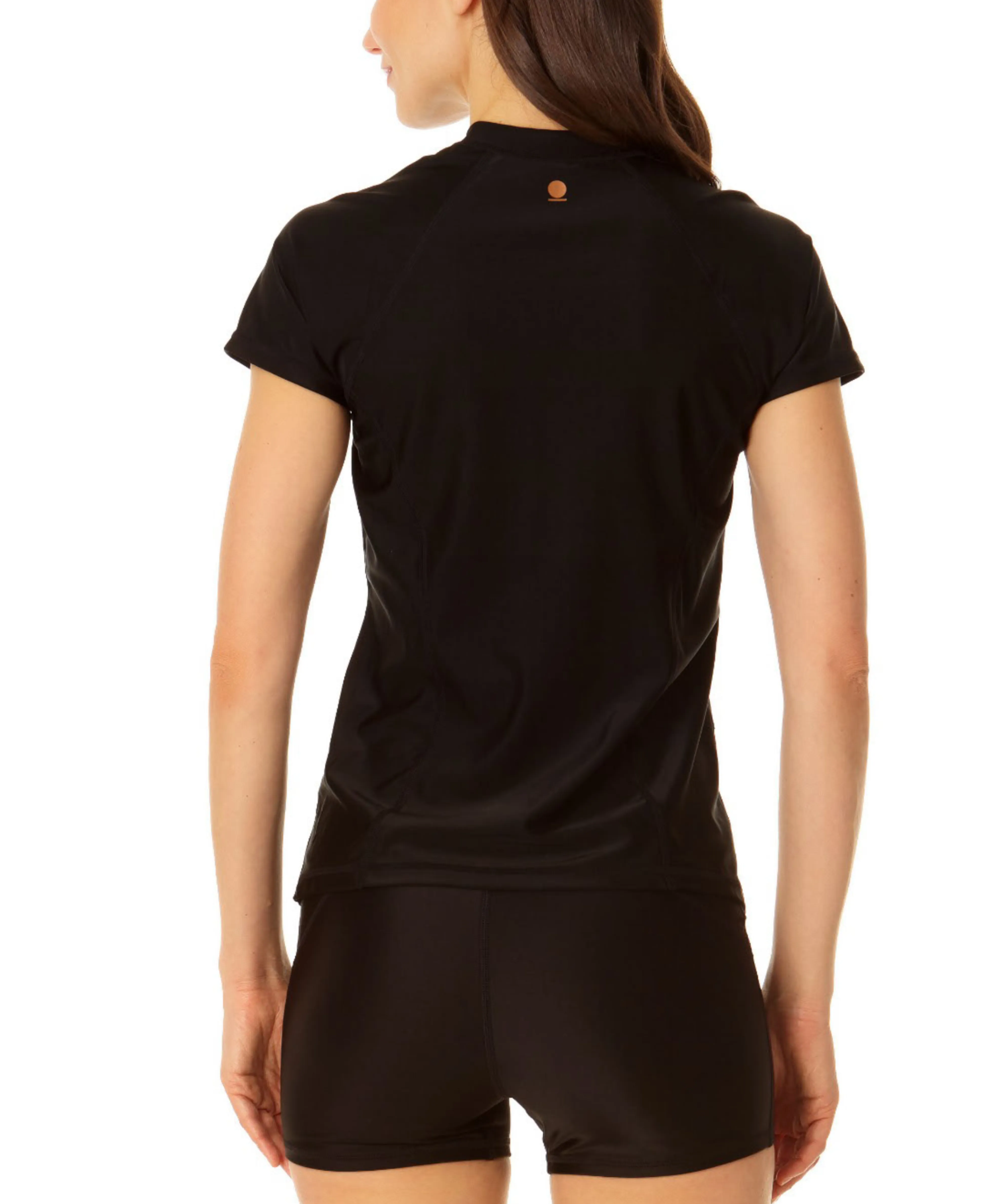 Coppersuit - Women's Short Sleeve Zip Front Rashguard Top