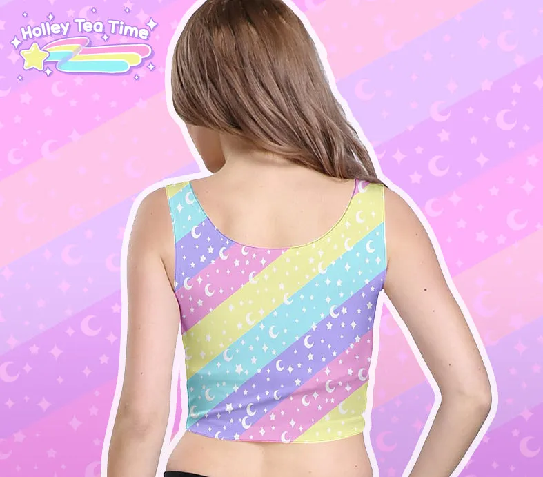 Cosmic Rainbow Crop Top [Made To Order]