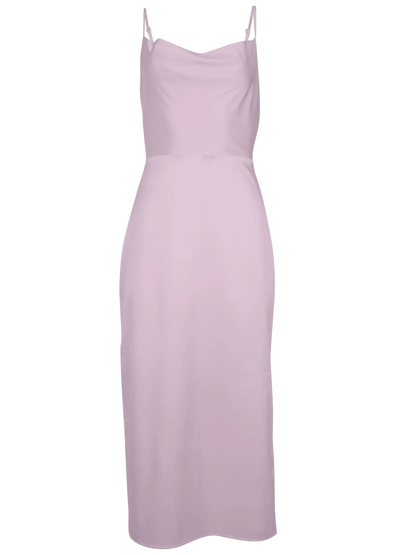 Cowl Neck Slip Dress - Lilac