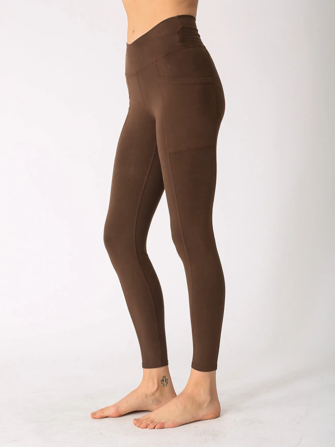 Crossover Legging - Cocoa