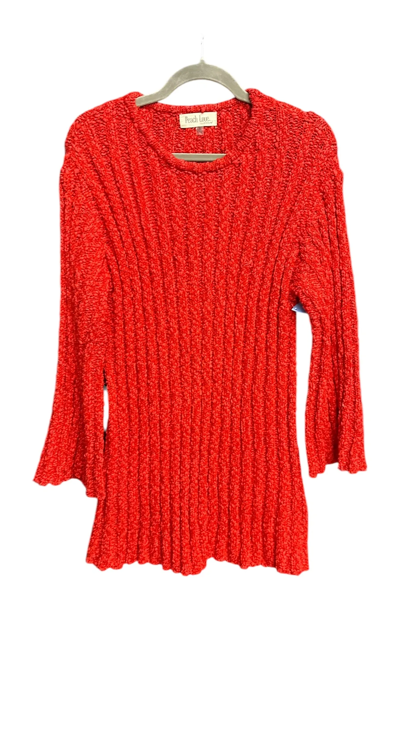 Dress Sweater By Peach Love Cream California In Red, Size: S