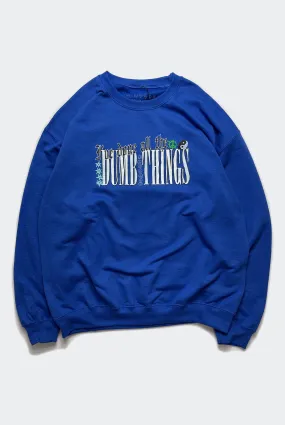 DUMB THINGS SWEATER / BLUE