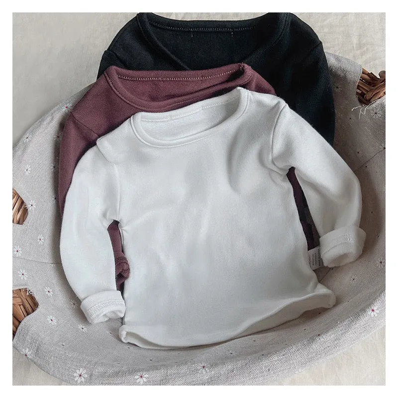 Earthy Long Sleeve Cotton Baby Tee