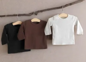 Earthy Long Sleeve Cotton Baby Tee