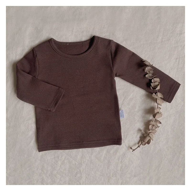 Earthy Long Sleeve Cotton Baby Tee