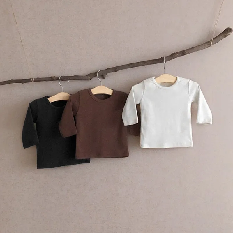 Earthy Long Sleeve Cotton Baby Tee