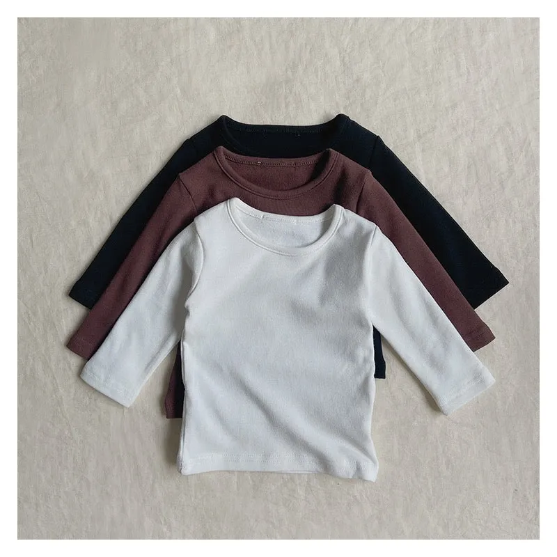 Earthy Long Sleeve Cotton Baby Tee