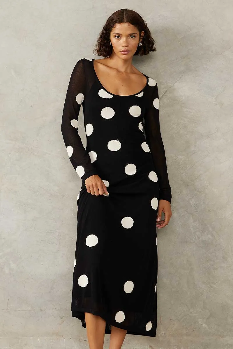 Ellipsis Knit Midi Dress