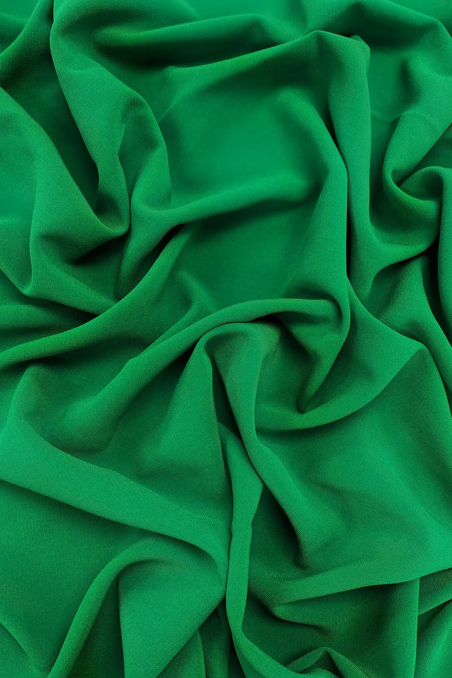 Emerald Triacetate Heavy Matte Crepe