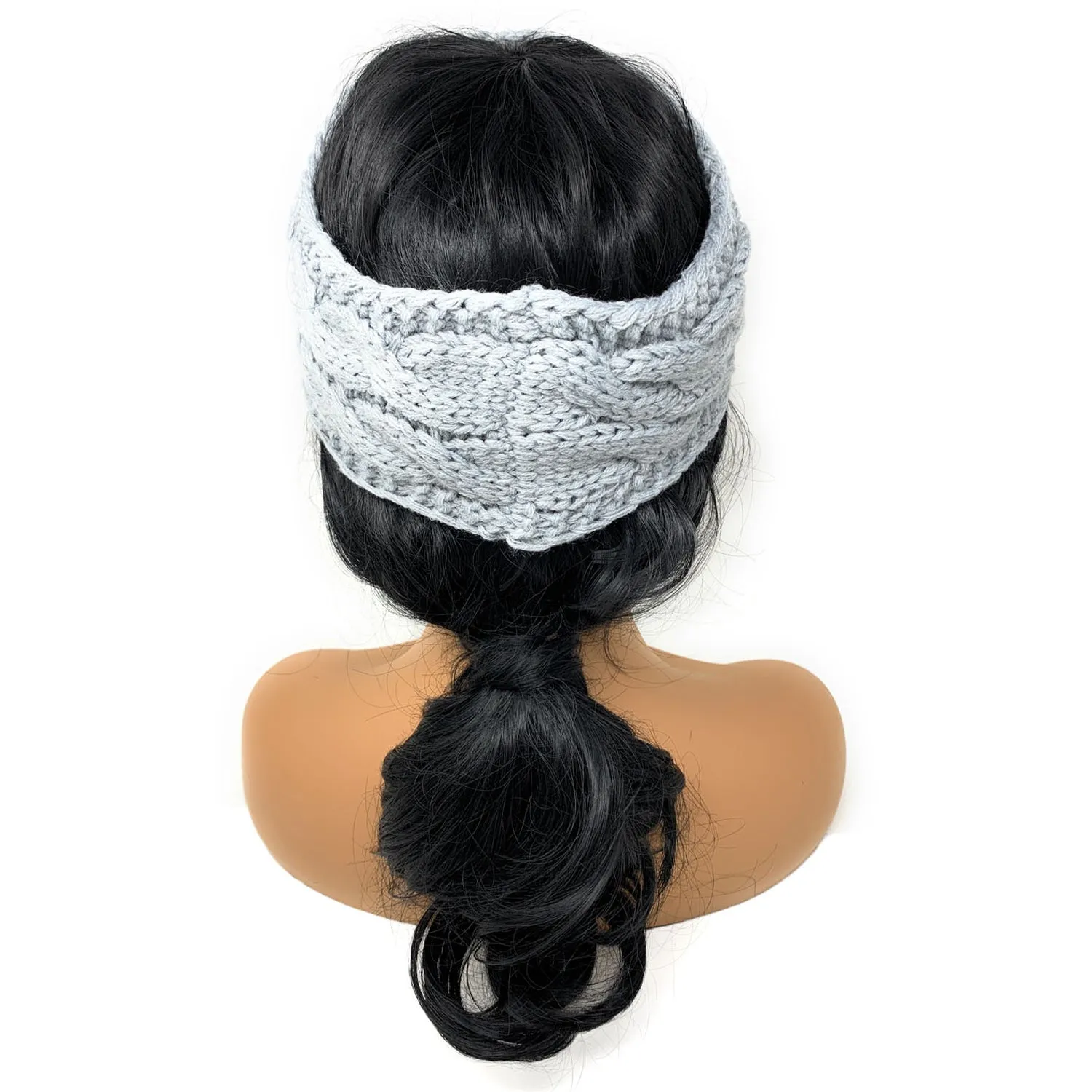 Empire Cove Reversible Headband Beanie Womens Winter Warm Solid Cable Knit