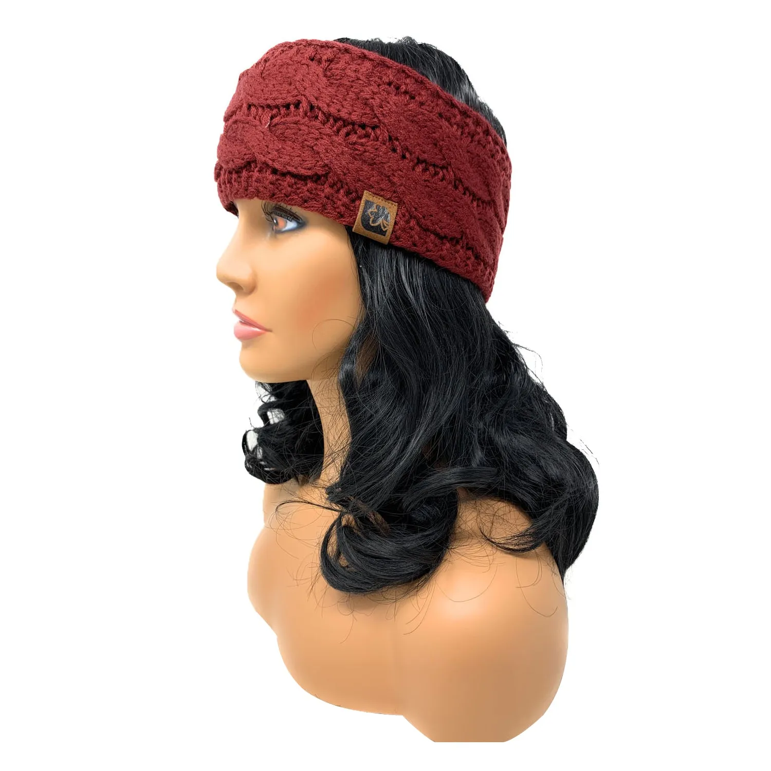 Empire Cove Reversible Headband Beanie Womens Winter Warm Solid Cable Knit